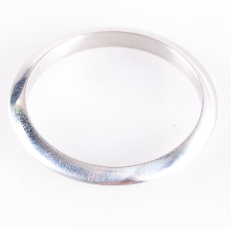 Tiffany & Co. 950 Platinum Wedding Anniversary Knife Edge Ring 2.15g Size 4