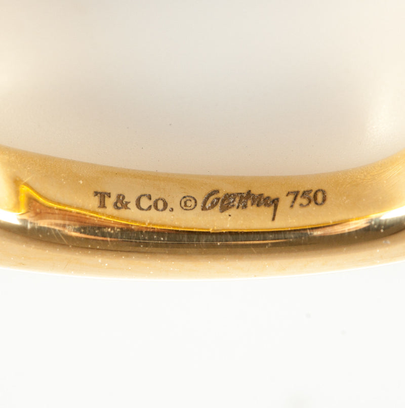 Tiffany & Co 18k Yellow Gold Torque Twist Style Band / Ring 5.6g Size 5