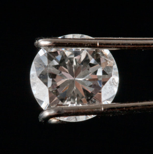 Natural Round Cut I Color I1 Clarity Loose Diamond Set .44ct Each .88ctw