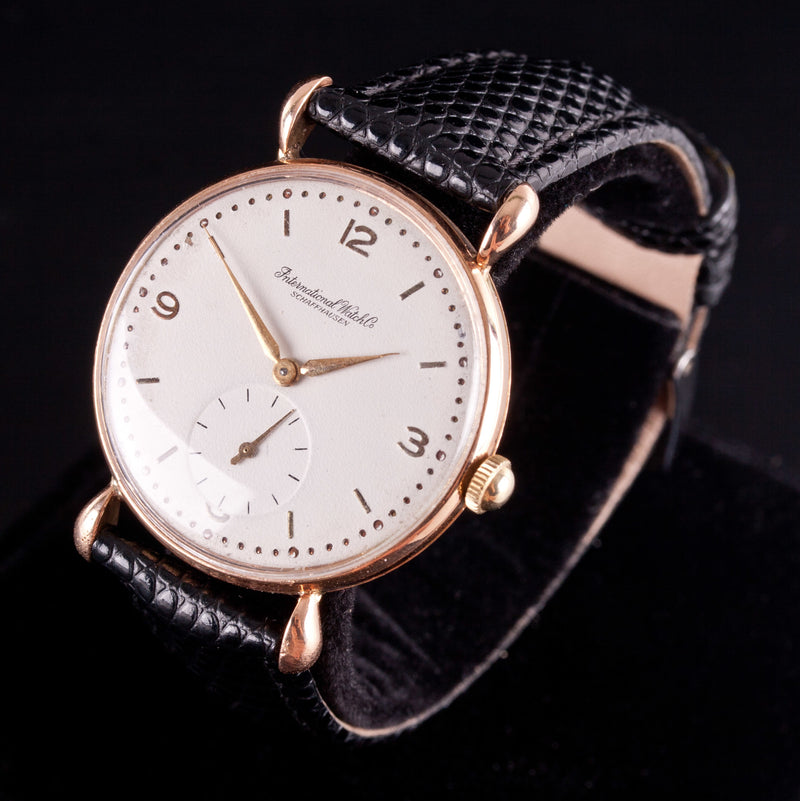 Vintage 1940s 14k Rose Gold International Watch Company Schaffhausen Wrist Watch
