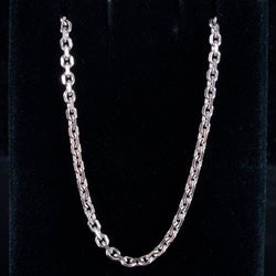 14k White Gold Long Cable Style Chain Necklace 14.85g 24" Length 2.8mm Width