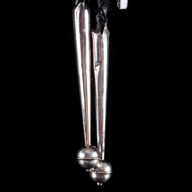 Vintage 1960's Sterling Silver Multi-Stone Zuni Yei Figure Bolo Tie 48.3g