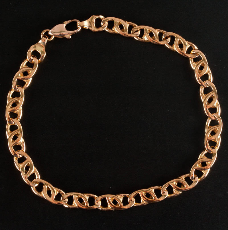 22k / 18k Yellow Gold Anchor Style Link Bracelet 21.25g 8.5" Length